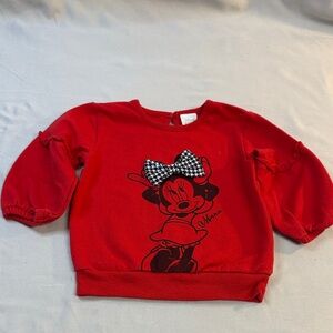 Disney - Red Minnie Mouse Kids Sweater - 9 months